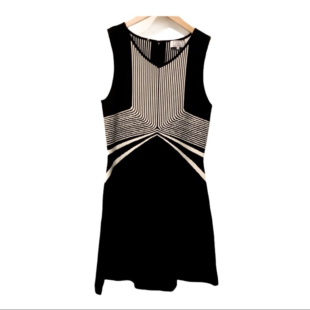 MLV by Mayren Lee Viray Black & White dress M 90s sexy fit and flare dress